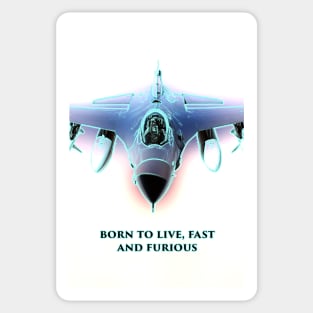 Fighter Jet Born P13 Sticker